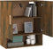 vidaXL - Wandkast - 60x31x70 - cm - bewerkt - hout - gerookt - eikenkleurig