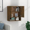 vidaXL - Wandkast - 60x31x70 - cm - bewerkt - hout - gerookt - eikenkleurig