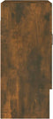 vidaXL - Wandkast - 60x31x70 - cm - bewerkt - hout - gerookt - eikenkleurig