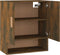vidaXL - Wandkast - 60x31x70 - cm - bewerkt - hout - gerookt - eikenkleurig