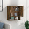 vidaXL - Wandkast - 60x31x70 - cm - bewerkt - hout - gerookt - eikenkleurig