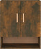 vidaXL - Wandkast - 60x31x70 - cm - bewerkt - hout - gerookt - eikenkleurig