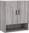 vidaXL - Wandkast - 60x31x70 - cm - bewerkt - hout - grijs - sonoma - eikenkleurig