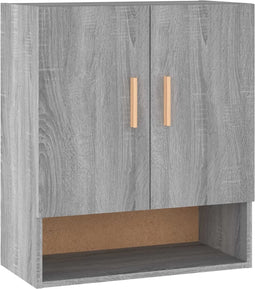 vidaXL - Wandkast - 60x31x70 - cm - bewerkt - hout - grijs - sonoma - eikenkleurig