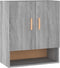 vidaXL - Wandkast - 60x31x70 - cm - bewerkt - hout - grijs - sonoma - eikenkleurig