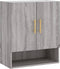 vidaXL - Wandkast - 60x31x70 - cm - bewerkt - hout - grijs - sonoma - eikenkleurig