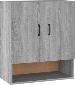 vidaXL - Wandkast - 60x31x70 - cm - bewerkt - hout - grijs - sonoma - eikenkleurig