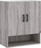 vidaXL - Wandkast - 60x31x70 - cm - bewerkt - hout - grijs - sonoma - eikenkleurig