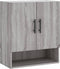 vidaXL - Wandkast - 60x31x70 - cm - bewerkt - hout - grijs - sonoma - eikenkleurig