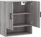 vidaXL - Wandkast - 60x31x70 - cm - bewerkt - hout - grijs - sonoma - eikenkleurig