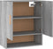 vidaXL - Wandkast - 60x31x70 - cm - bewerkt - hout - grijs - sonoma - eikenkleurig