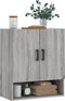 vidaXL - Wandkast - 60x31x70 - cm - bewerkt - hout - grijs - sonoma - eikenkleurig