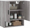 vidaXL - Wandkast - 60x31x70 - cm - bewerkt - hout - grijs - sonoma - eikenkleurig