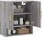 vidaXL - Wandkast - 60x31x70 - cm - bewerkt - hout - grijs - sonoma - eikenkleurig
