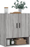 vidaXL - Wandkast - 60x31x70 - cm - bewerkt - hout - grijs - sonoma - eikenkleurig