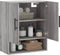 vidaXL - Wandkast - 60x31x70 - cm - bewerkt - hout - grijs - sonoma - eikenkleurig
