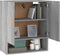 vidaXL - Wandkast - 60x31x70 - cm - bewerkt - hout - grijs - sonoma - eikenkleurig