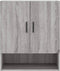 vidaXL - Wandkast - 60x31x70 - cm - bewerkt - hout - grijs - sonoma - eikenkleurig
