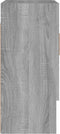 vidaXL - Wandkast - 60x31x70 - cm - bewerkt - hout - grijs - sonoma - eikenkleurig
