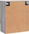vidaXL - Wandkast - 60x31x70 - cm - bewerkt - hout - grijs - sonoma - eikenkleurig