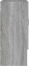 vidaXL - Wandkast - 60x31x70 - cm - bewerkt - hout - grijs - sonoma - eikenkleurig