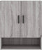 vidaXL - Wandkast - 60x31x70 - cm - bewerkt - hout - grijs - sonoma - eikenkleurig