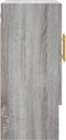 vidaXL - Wandkast - 60x31x70 - cm - bewerkt - hout - grijs - sonoma - eikenkleurig
