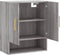vidaXL - Wandkast - 60x31x70 - cm - bewerkt - hout - grijs - sonoma - eikenkleurig
