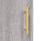 vidaXL - Wandkast - 60x31x70 - cm - bewerkt - hout - grijs - sonoma - eikenkleurig