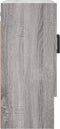 vidaXL - Wandkast - 60x31x70 - cm - bewerkt - hout - grijs - sonoma - eikenkleurig