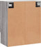 vidaXL - Wandkast - 60x31x70 - cm - bewerkt - hout - grijs - sonoma - eikenkleurig