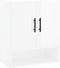 vidaXL - Wandkast - 60x31x70 - cm - bewerkt - hout - hoogglans - wit