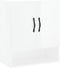 vidaXL - Wandkast - 60x31x70 - cm - bewerkt - hout - hoogglans - wit