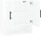 vidaXL - Wandkast - 60x31x70 - cm - bewerkt - hout - hoogglans - wit