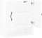 vidaXL - Wandkast - 60x31x70 - cm - bewerkt - hout - hoogglans - wit