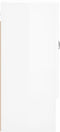 vidaXL - Wandkast - 60x31x70 - cm - bewerkt - hout - hoogglans - wit