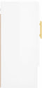 vidaXL - Wandkast - 60x31x70 - cm - bewerkt - hout - hoogglans - wit