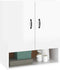 vidaXL - Wandkast - 60x31x70 - cm - bewerkt - hout - hoogglans - wit