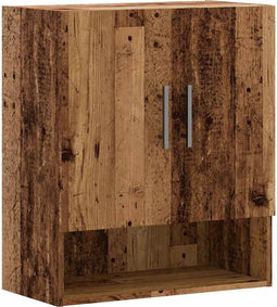 vidaXL - Wandkast - 60x31x70 - cm - bewerkt - hout - oud - houtkleurig