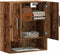 vidaXL - Wandkast - 60x31x70 - cm - bewerkt - hout - oud - houtkleurig