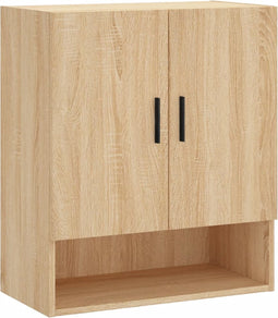 vidaXL - Wandkast - 60x31x70 - cm - bewerkt - hout - sonoma - eikenkleurig