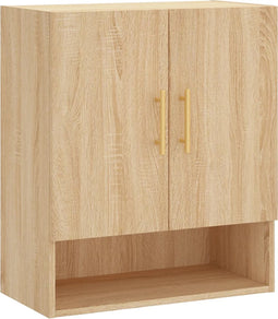 vidaXL - Wandkast - 60x31x70 - cm - bewerkt - hout - sonoma - eikenkleurig
