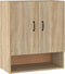 vidaXL - Wandkast - 60x31x70 - cm - bewerkt - hout - sonoma - eikenkleurig