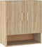 vidaXL - Wandkast - 60x31x70 - cm - bewerkt - hout - sonoma - eikenkleurig