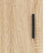 vidaXL - Wandkast - 60x31x70 - cm - bewerkt - hout - sonoma - eikenkleurig