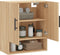 vidaXL - Wandkast - 60x31x70 - cm - bewerkt - hout - sonoma - eikenkleurig
