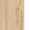 vidaXL - Wandkast - 60x31x70 - cm - bewerkt - hout - sonoma - eikenkleurig