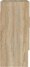 vidaXL - Wandkast - 60x31x70 - cm - bewerkt - hout - sonoma - eikenkleurig