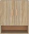 vidaXL - Wandkast - 60x31x70 - cm - bewerkt - hout - sonoma - eikenkleurig