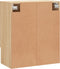 vidaXL - Wandkast - 60x31x70 - cm - bewerkt - hout - sonoma - eikenkleurig